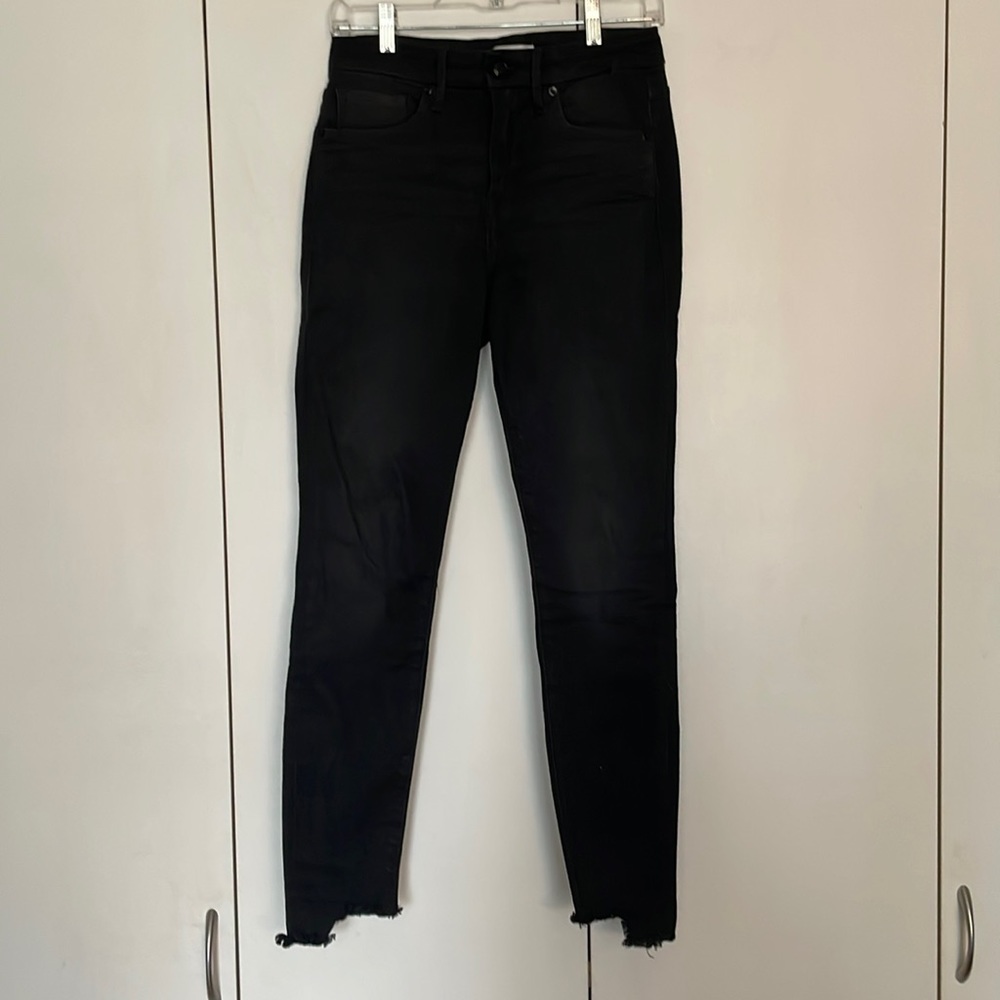 Good American Good Legs Black Skinny Jeans